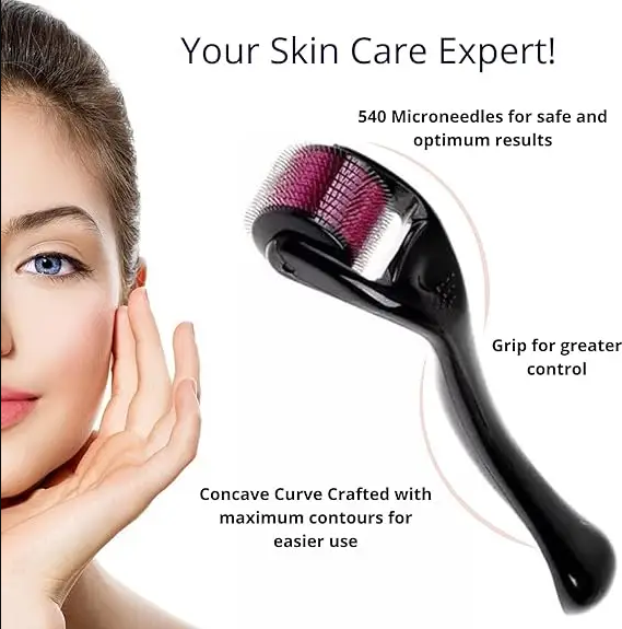 Derma Roller for Hair and Skin Therapy