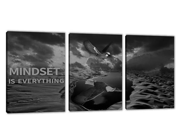 set of 3 Motivational sticky canvas frames