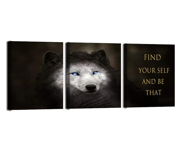 set of 3 Motivational sticky canvas frames for wall decore