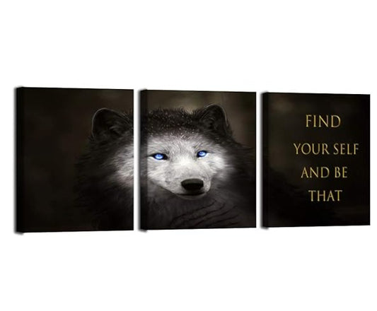 set of 3 Motivational sticky canvas frames for wall decore