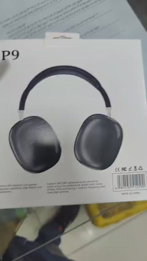 P9 Wireless Bluetooth Headphones | Noise Cancelling | Stereo Sound | Mic | Type‑C Charging