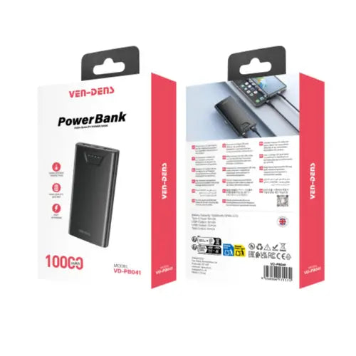 Ven-dens VD-PB041 (10000mAh) Power Bank